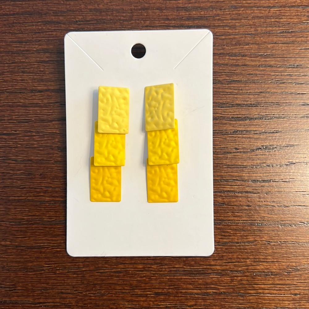 Yellow Drop Earrings